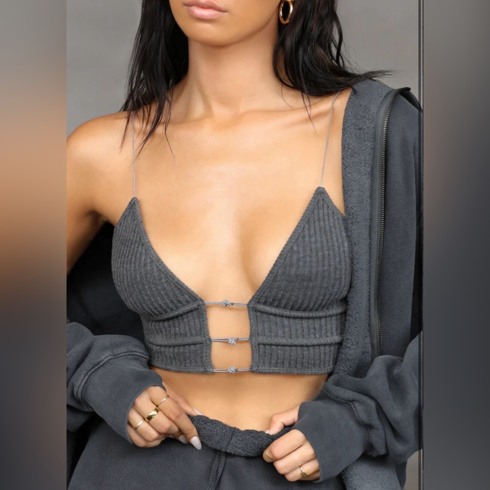 Joah Brown Cropped Triangle Cami